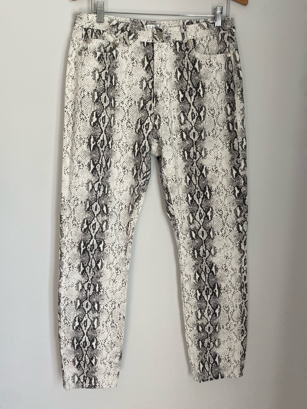 Venus Snake-Print Black & White Pants Size 14